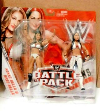 Battle Pack 2 Pack Wrestlers Nikka Bella Brie Bella Mattel