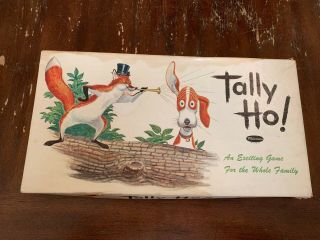 1961 Tally Ho Board Game By Whitman