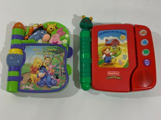 2 - Fisher Price Little People Counting,  Vtech Slide N Learn Electronic Leapfrog