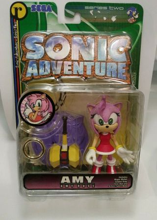 Resaurus Amy Rose (sega,  2000) Sonic Adventure Series 2 Action Figure Nip