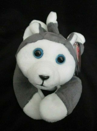 Ty Beanie Baby Nanook The Huskey Dob November 21,  1996 Mwmt