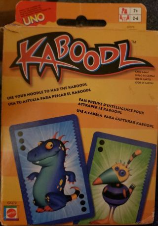 Kaboodl Card Game From The Makers Of Uno Kooky Family Mattel