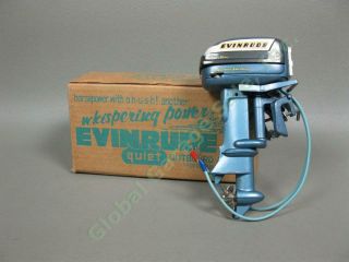 Vintage Evinrude Electric Toy Model Boat Mini Outboard Motor 30 Hp Nr