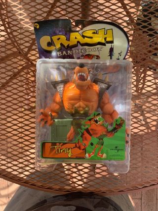Crash Bandicoot Tiny Action Figure By Resaurus.  1999 Nib