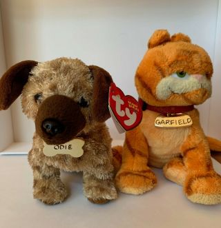 Ty Odie & Garfield From Garfield Movie (2004) Collars,  Name Tags &odie Swing Tag