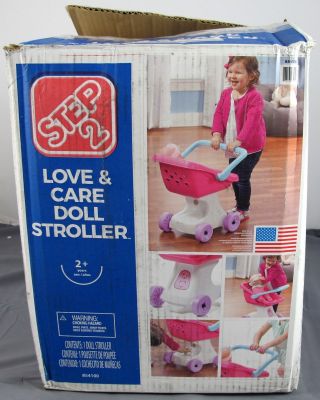 Step 2 Toddler Pink/white Plastic Love & Care Doll Stroller 854100 2,  Niop