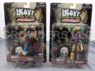 Heavy Metal Fakk2 Game Series 1 Dr E Chiona & Lord Tyler 6 " Action Figures 2000