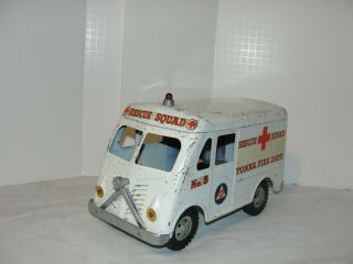 Vintage 1957 Tonka Fire Dept.  Rescue Squad Metro Van -