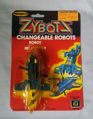 1984 Zybots Chopper,  10 - Series 1 By Remco,  On Card
