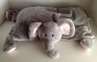 Little Miracles Elephant Snuggle Me Pillow Pet Gray Plush Costco No Blanket