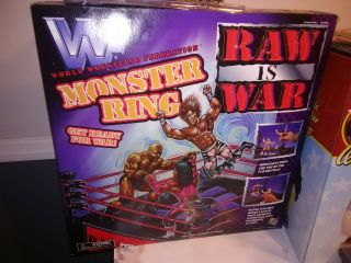 1997 Wwf Raw Is War Monster Wrestling Ring Jakks Pacific Rare Nib