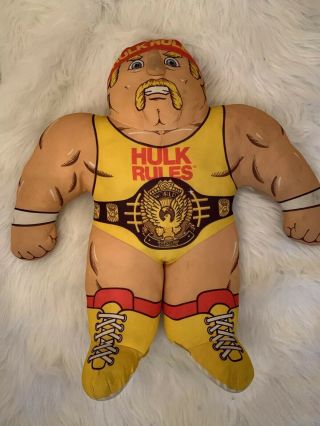 Vintage Hulk Hogan Wrestling Buddies 22 " Plush 1990 Tonka Wwf Wwe Pillow Toy