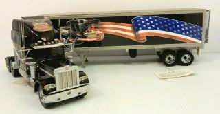 Franklin Peterbilt 379 American Eagle Usa Semi Truck & Trailer 1:32 Scale