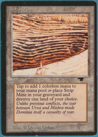 Strip Mine (d Tower) Antiquities Heavily Pld Land Uncommon Card (98590) Abugames