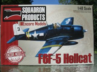 Squadron Products/encore Model 1/48 Grumman F6f - 5 Hellcat W/resin Seat/wheels