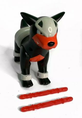 Pokemon Hasbro 2001 Houndour Figure With Flames Extremely Rare And Collectible
