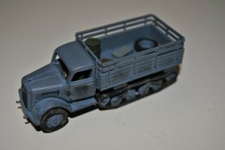 Wwii German Opel Blitz Maultier Driver,  Passenger And Cargo 1/72 Scale Built
