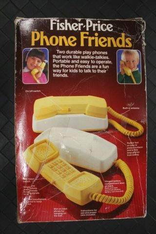 1984 Fisher Price Phone Friends Kids Toy Telephones Walkie Talkies 2