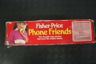1984 Fisher Price Phone Friends Kids Toy Telephones Walkie Talkies 3