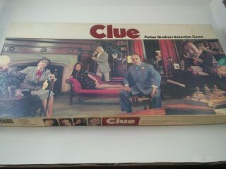 Clue Board Game Vtg 1972 Parker Bros No 45 Complete
