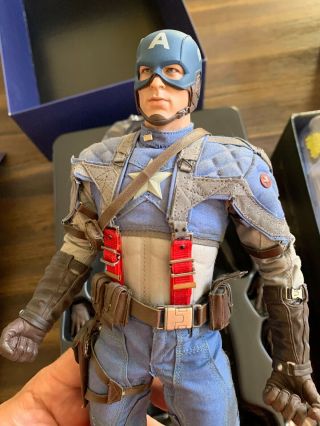 Hot Toys Mms156 Captain America The First Avenger Chris Evans 1/6 Figure