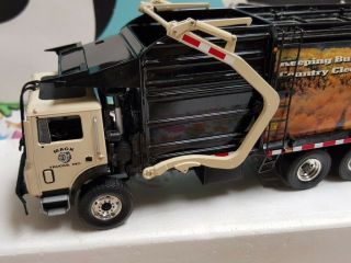 First Gear - Mack Mr Front - End Loader Refuse Truck 1:34 Rare With Dumpster