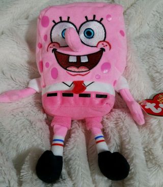 Ty Beanie Babies: Spongebob Pinkpants Whatcha Wearin ? Mwmts 2006
