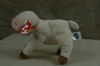 Ty Beanie Babies Ewey The Sheep Lamb Tags Plush Stuffed Animal 1999 Retired