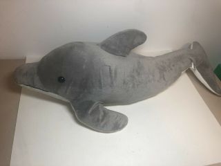 Fiesta 32 " Grey Dolphin Plush Realistic Stuffed Animal Toy Large Ad6407t