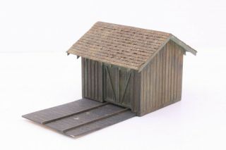 Campbell Scale Models Ho Scale Handcar Shed Built Up From Craftsman Kit 370
