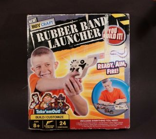 Boy Craft Rubber Band Launcher Pistol Gun You Build It Building Construction Toy