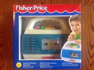 Vintage Fisher - Price Cassette Recorder & Microphone W/original Box,  Bonus