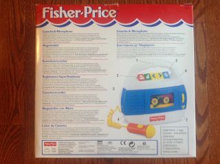 Vintage Fisher - Price Cassette Recorder & Microphone w/Original Box,  BONUS 3