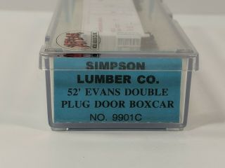 The Freight Yard Premiere Editions N Scale Simpson Lumber Boxcar 9901C 3