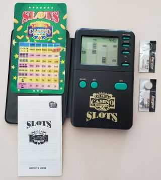 Las Vegas Casino Corner Slots.  Elec.  Vintage Hand Held.  Incl 2 Batteries.
