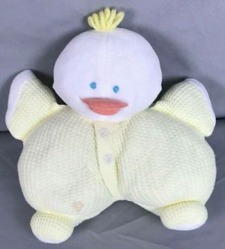 Vintage Eden Yellow & White Baby Duck Chick Thermal Waffle Stuffed Animal Plush