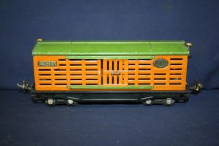 Lionel Prewar 813 (1926 - 42) Orange Body/green Roof Stock Car
