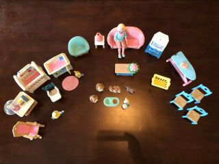 Fisher Price Loving Family Furniture W/ Lights & Music,  Mother,  And Accessories
