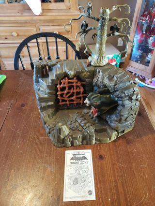 Vintage 1985 Motu - Fright Zone Playset With Puppet