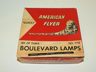 American Flyer 23778 Boulevard Lamps,  Lamp Post Set With Box