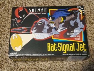 1993 Batman The Animated Series " Bat - Signal Jet Vehicle "