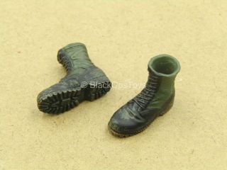 1/12 scale toy - Vietnam - US Infantry - Black & Green Boots (Peg Type) 3