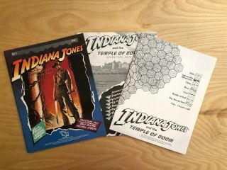 1984 Tsr Indiana Jones Temple Of Doom Adventure Pack 6752 Ij 1 D&d Rpg
