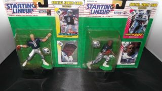 Starting Lineup Nfl Dallas Cowboys Troy Aikman And Emmit Smith Action Figures 93