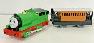 Percy Trackmaster Motorized Engine ‘94 And Passenger Car ‘02 Thomas & Friends
