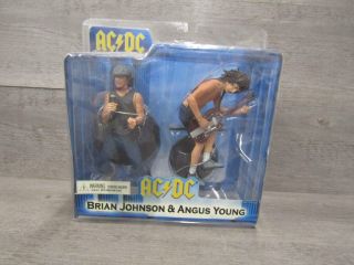 Reel Toys Neca Ac/dc Angus Young Brian Johnson Figures In Package