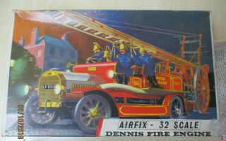 Vintage Unmade Airfix 1914 Dennis Fire Engine Construction Kit 1/32 Series 5