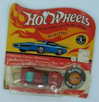 Hot Wheels Redline Custom Mustang Orange 1969