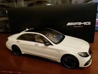 1:18 Gt - Spirit Mercedes Benz S63 Amg In White.  And Rare.