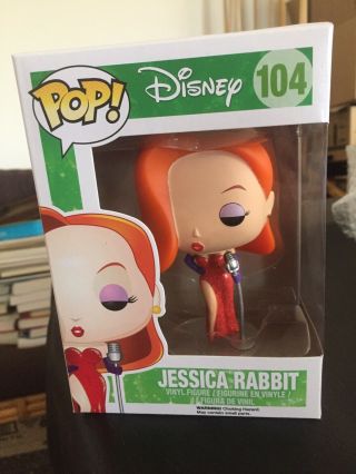 Jessica Roger Rabbit 104 Disney Series 6 Funko Pop Vinyl Rare Vaulted